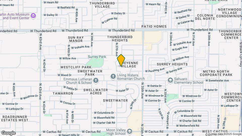 3633 W Andorra Dr Map and Location Details