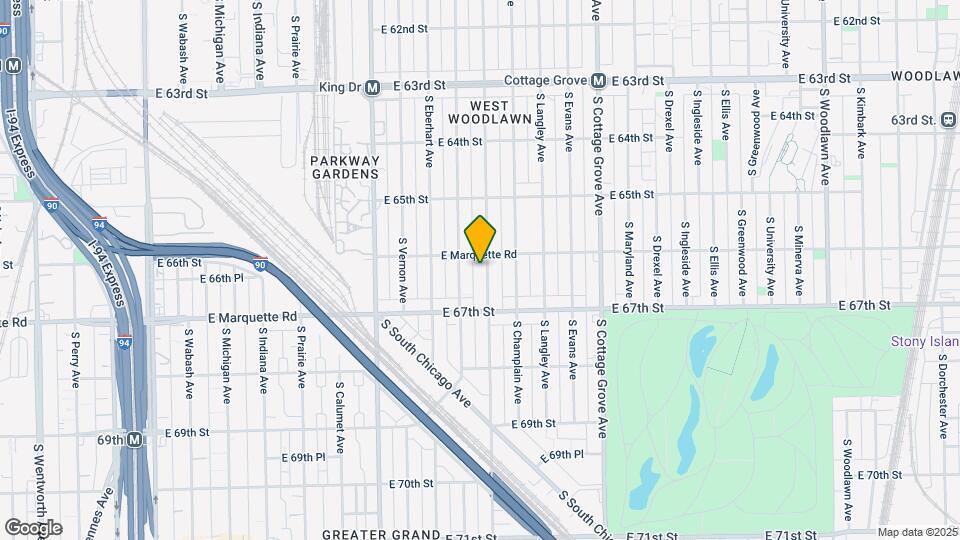 6612 S St Lawrence Ave Map and Location Details
