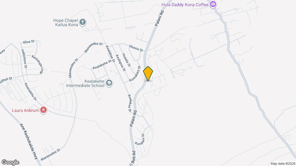 74-854-583 Laimana St Mapa y Detalles de la Ubicación