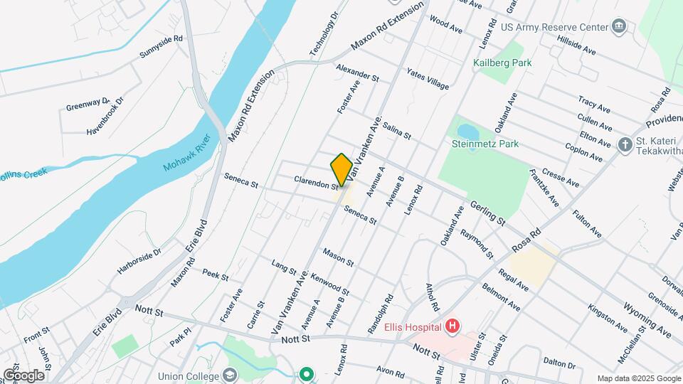 1827 Van Vranken Ave, Unit 2nd Floor Right Map and Location Details