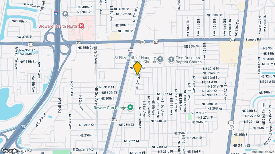 3201 NE 7th Ave Map and Location Details