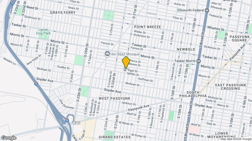 1831 S 21st St Map and Location Details