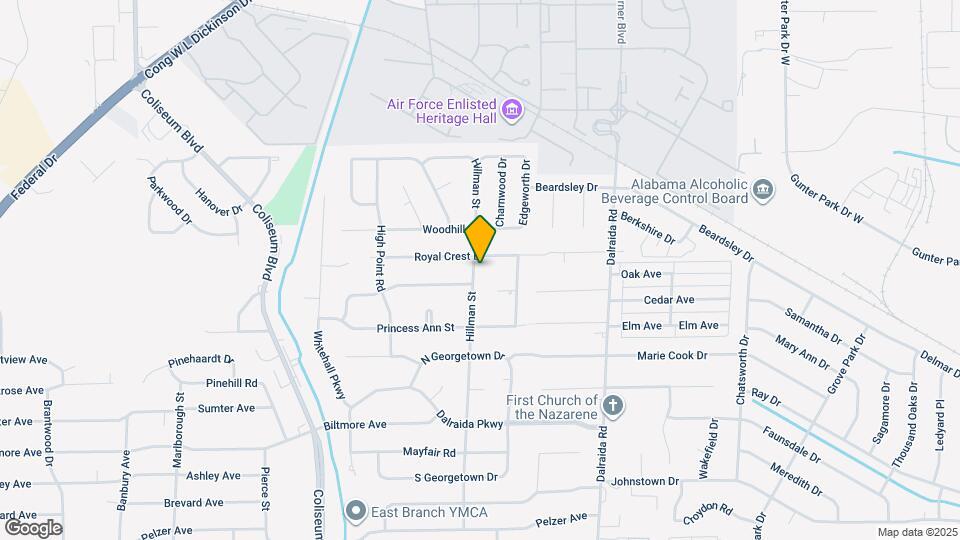 950 Hillman St Map and Location Details