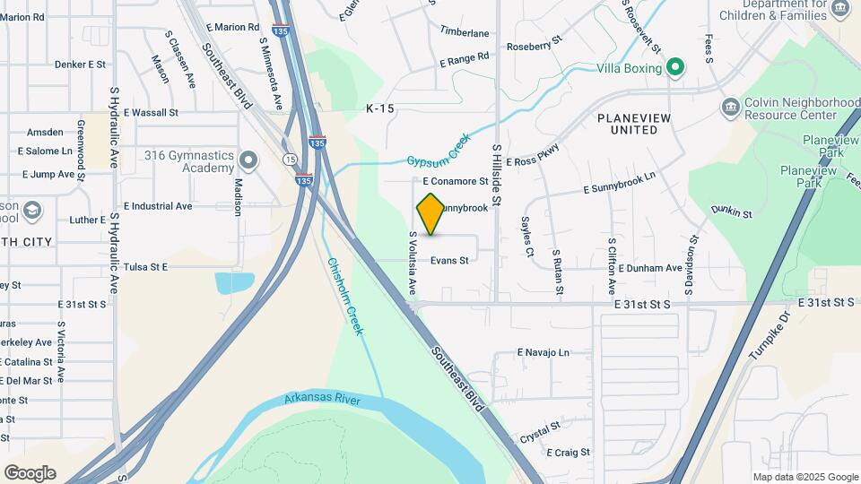 2925 Evans St Map and Location Details