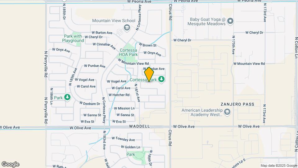 18037 W Vogel Ave Map and Location Details