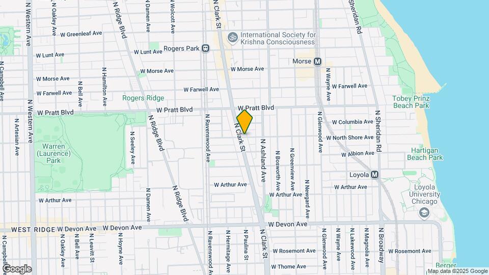 1638 W North Shore Ave, Unit 2 Map and Location Details