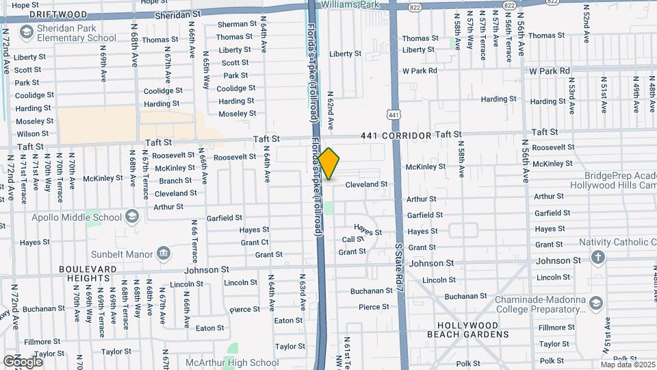 6216 Cleveland St Mapa y Detalles de la Ubicación