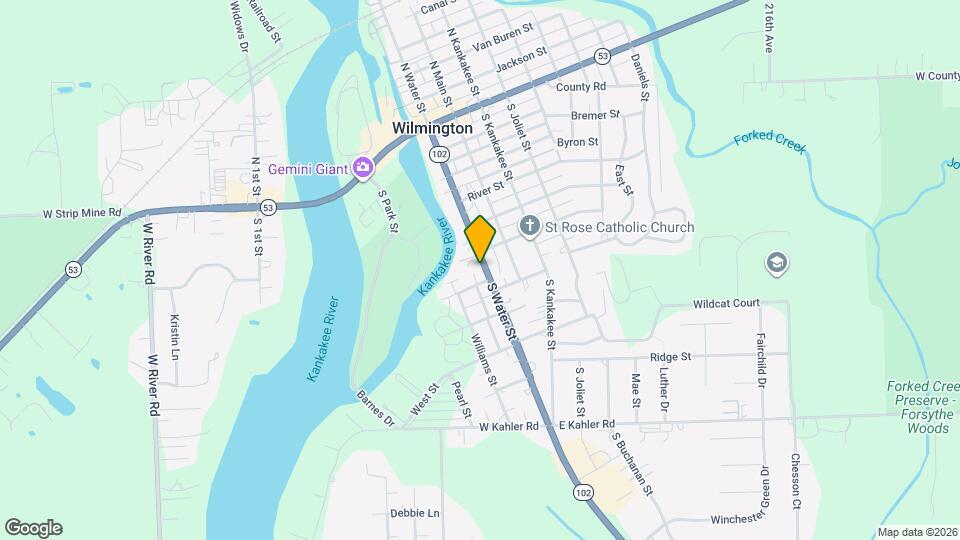 544 S Water St Map and Location Details