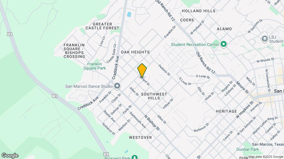 1301 Girard St Map and Location Details