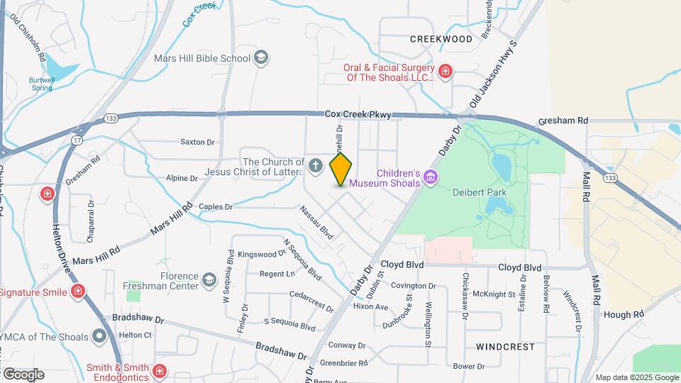 2511 Evergreen Ave Map and Location Details