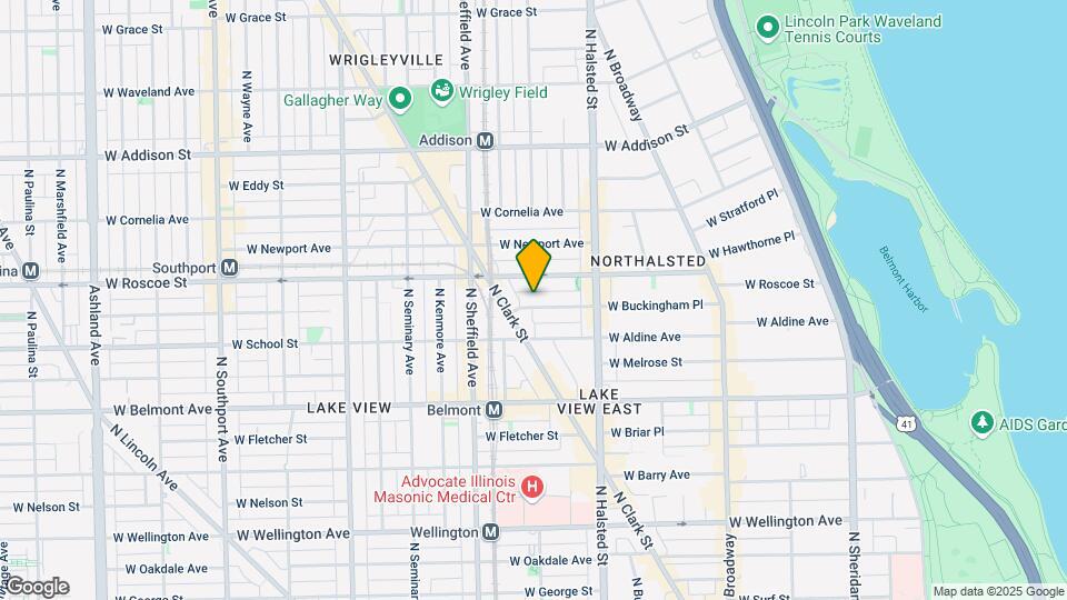 860 W Buckingham Pl Mapa y Detalles de la Ubicación