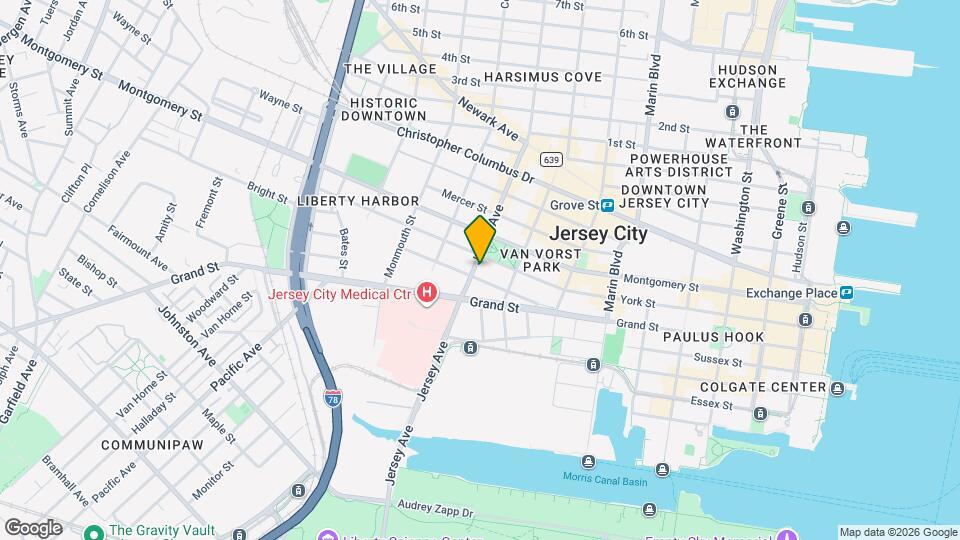 446 Jersey Ave Map and Location Details