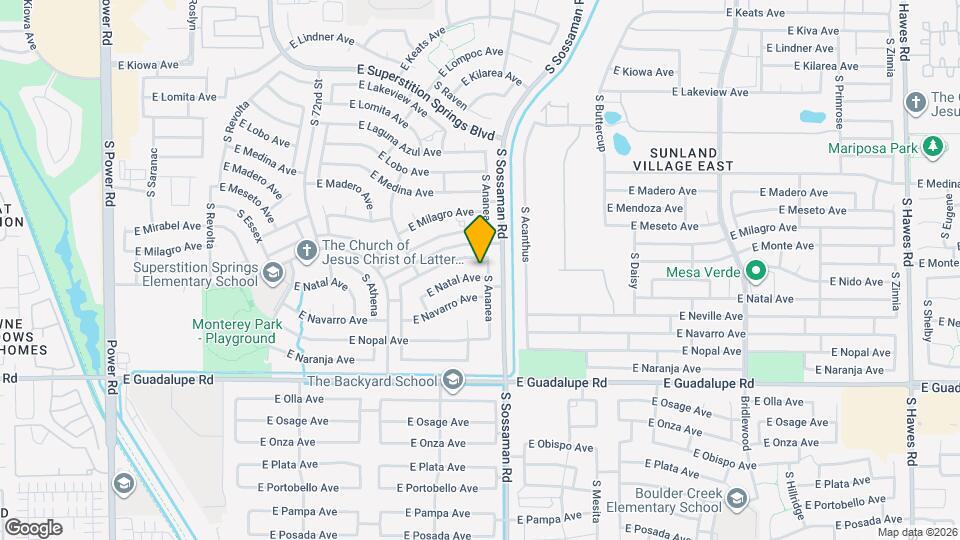 7552 E Natal Ave Mapa y Detalles de la Ubicación