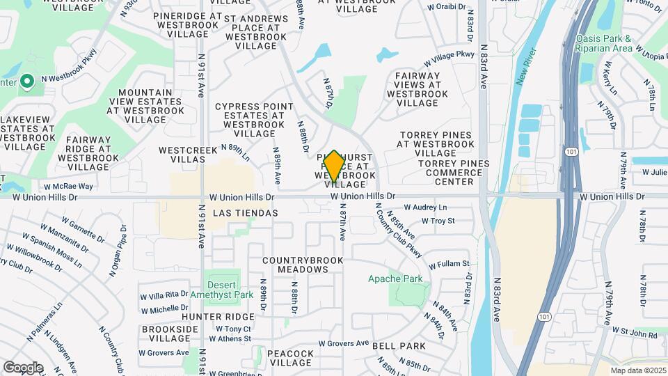 8731 W McRae Way Mapa y Detalles de la Ubicación