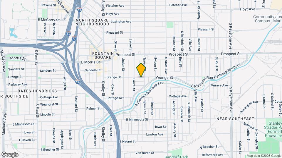 1433 Orange St, Unit 1433-1 Map and Location Details