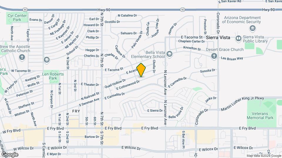 1247 E Cottonwood Dr Map and Location Details