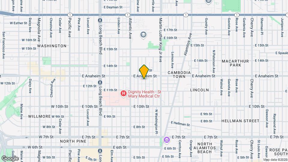 1219 Olive Ave Mapa y Detalles de la Ubicación