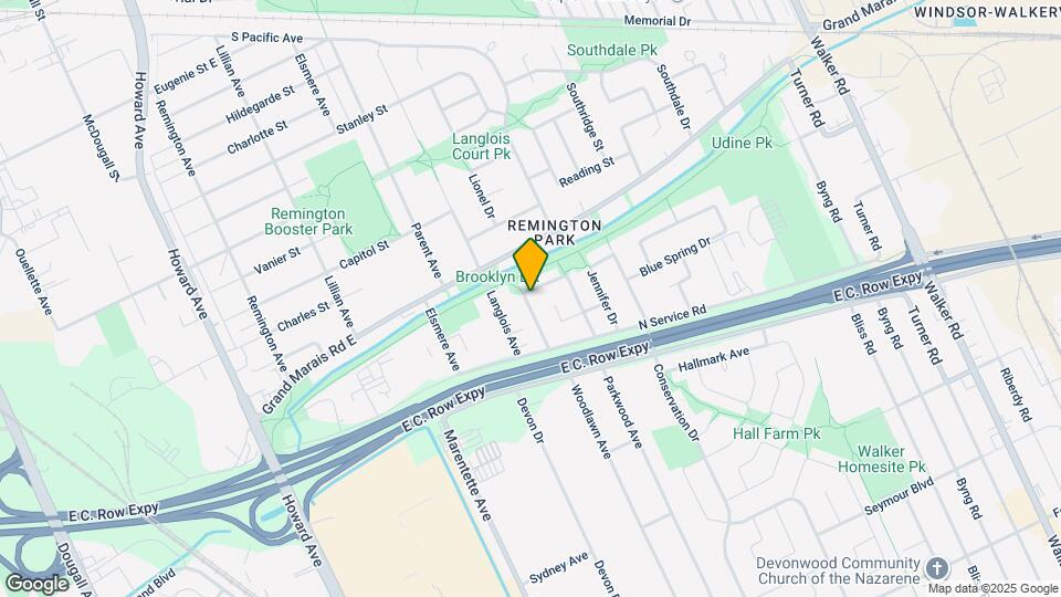 1111 Brookview Crescent Map and Location Details