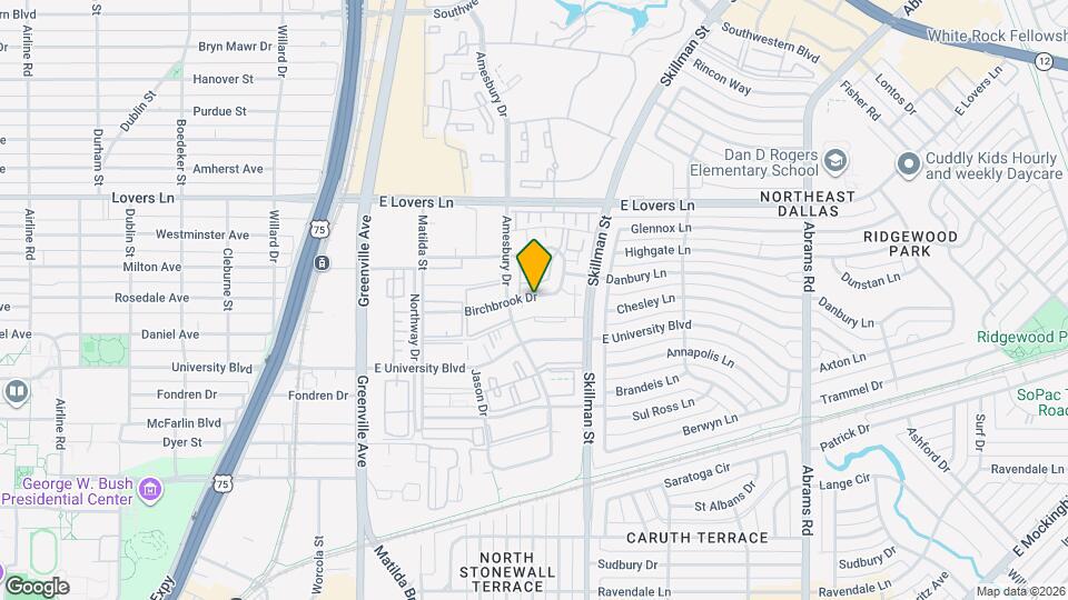 6036 Birchbrook Dr Map and Location Details