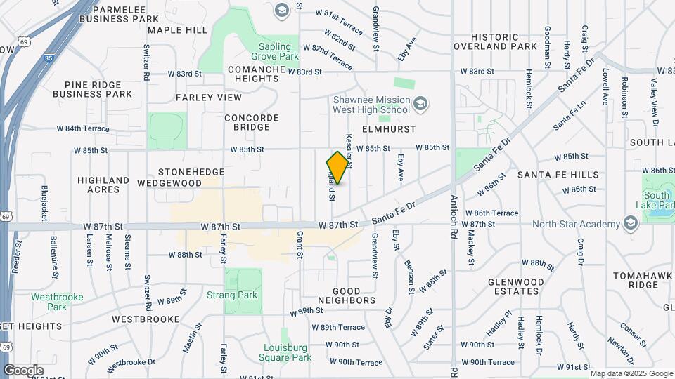 8601 England St Mapa y Detalles de la Ubicación