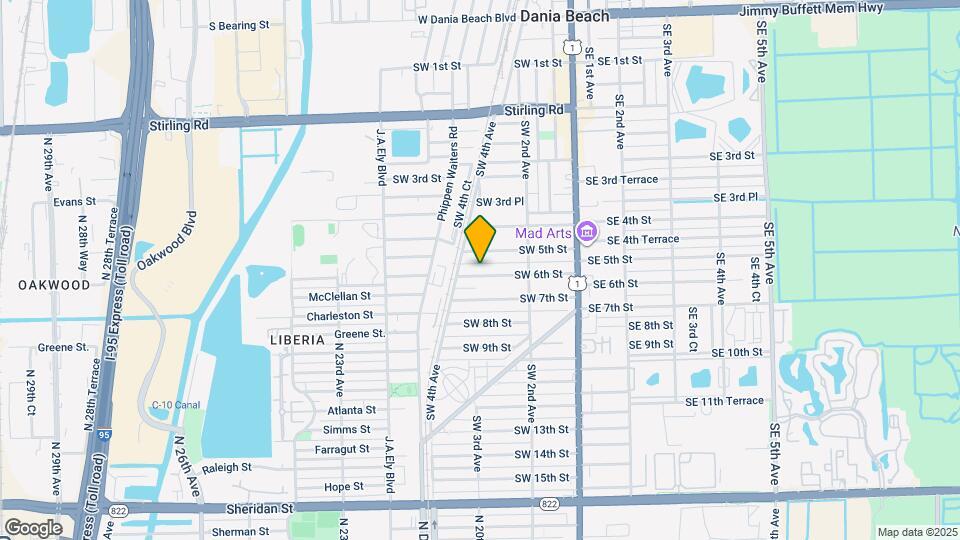 254 SW 6th St Map and Location Details