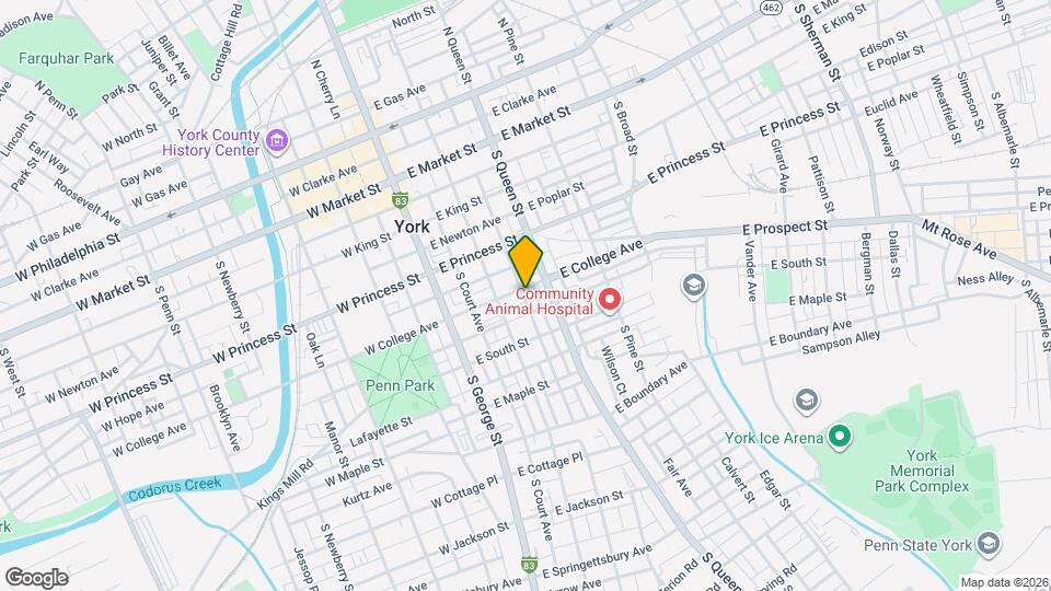 130 E College Ave Map and Location Details