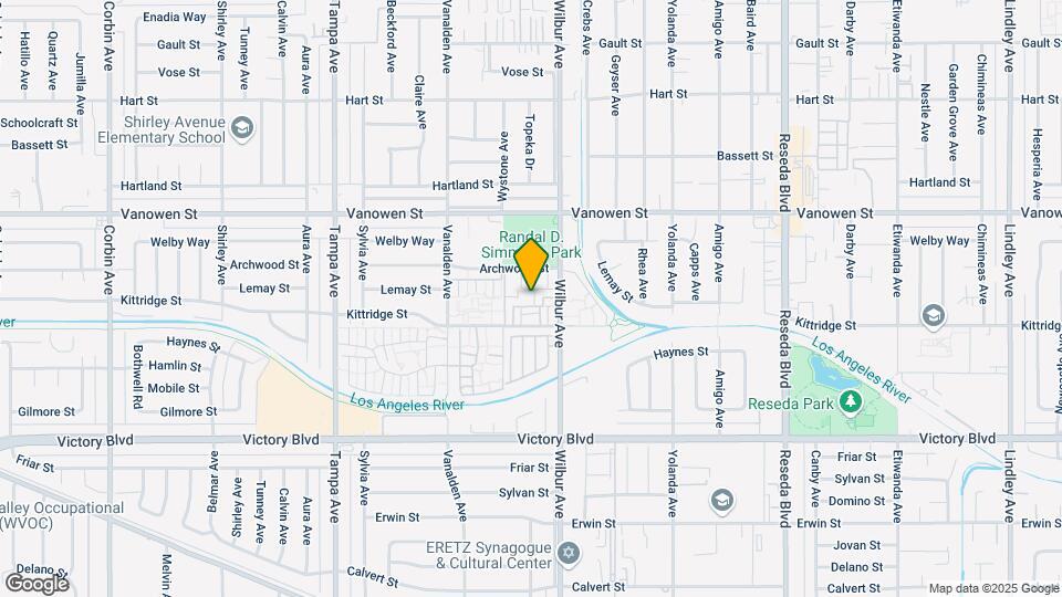 6631 Wilbur Ave Map and Location Details