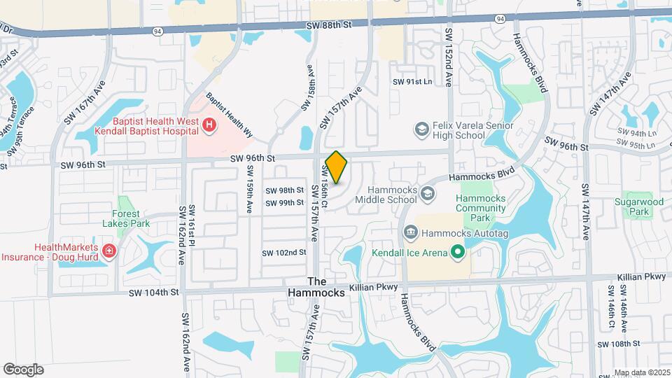 9765 SW 155th Ct Map and Location Details