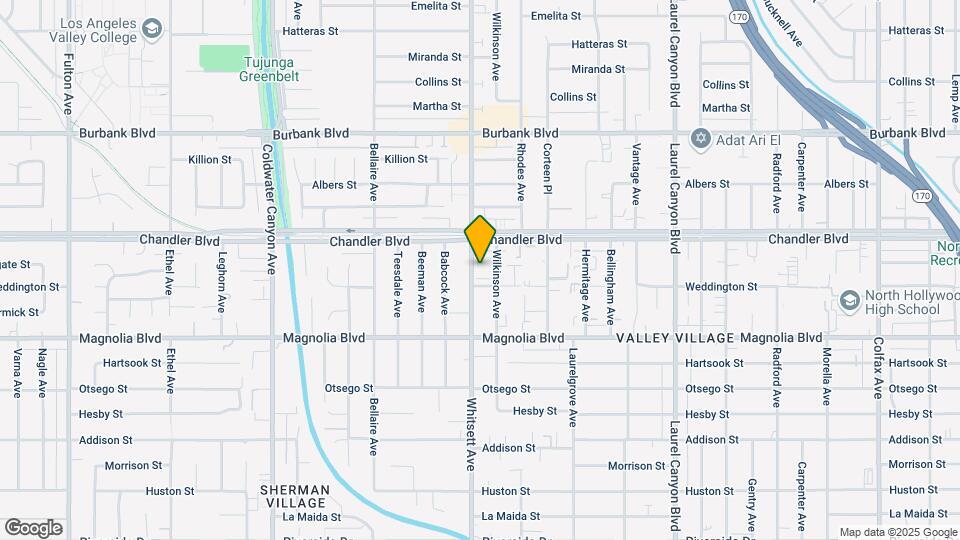 5320 Whitsett Ave Map and Location Details