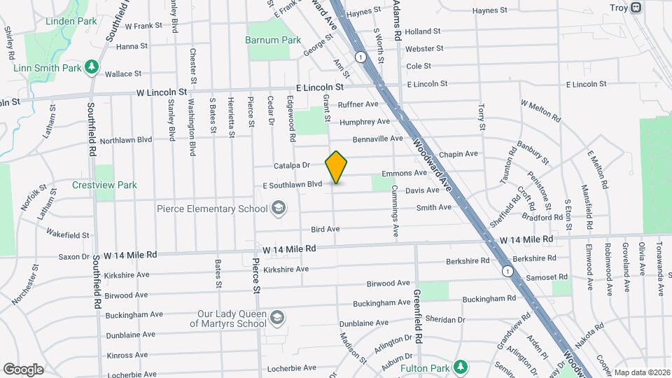 615 Davis Ave Map and Location Details