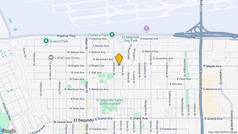 522 E Maple Ave Map and Location Details