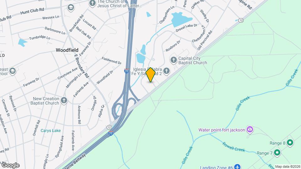 1605 Willowby St, Unit B Map and Location Details