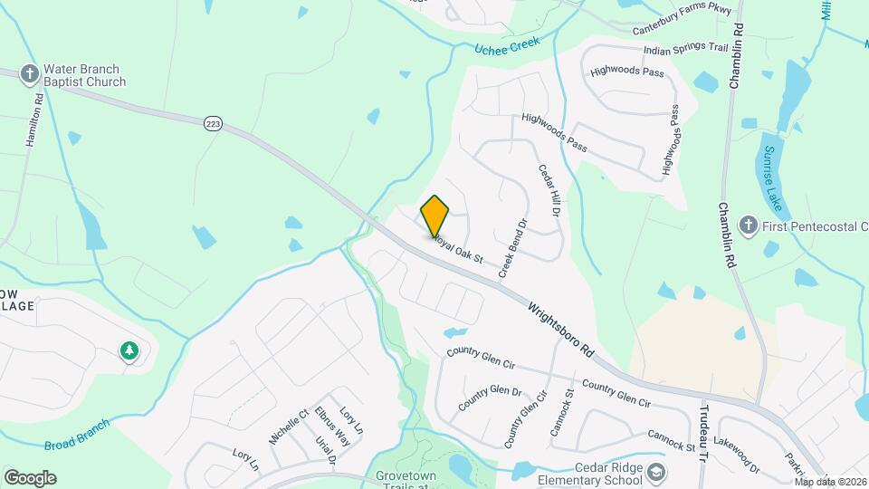 1329 Royal Oak St Mapa y Detalles de la Ubicación