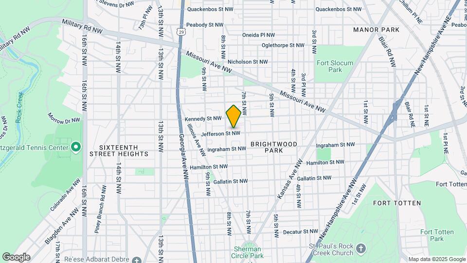 727 Jefferson St NW Map and Location Details