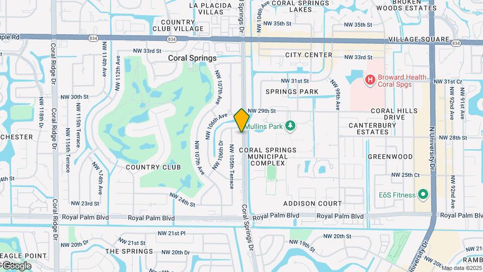 2834 Coral Springs Dr Map and Location Details