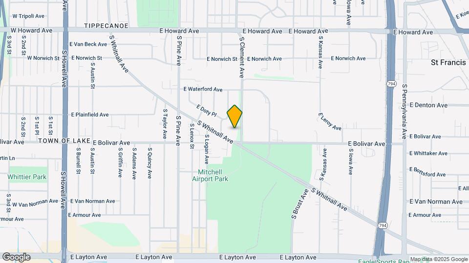 4255 S Clement Ave Map and Location Details