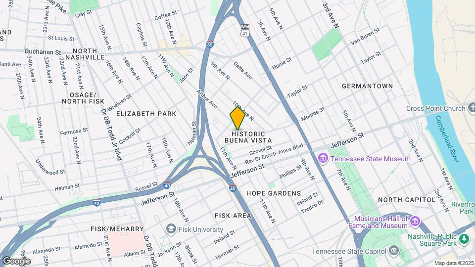 1403 Arthur Ave Map and Location Details