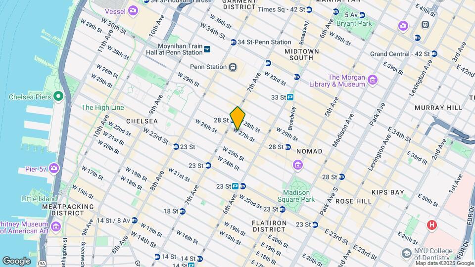 154-156 W 27th St Map and Location Details