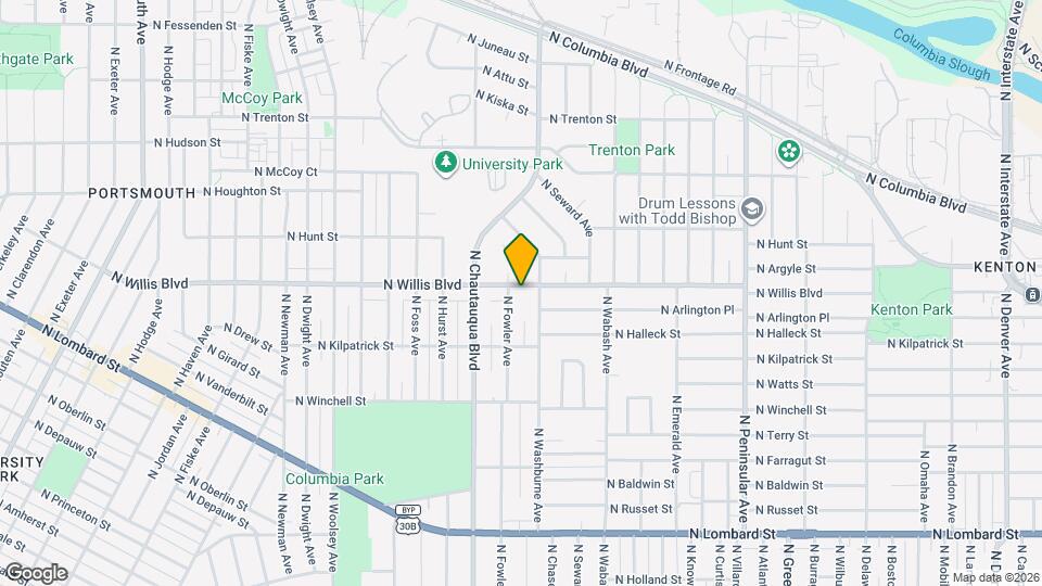 3828 N Willis Blvd Map and Location Details