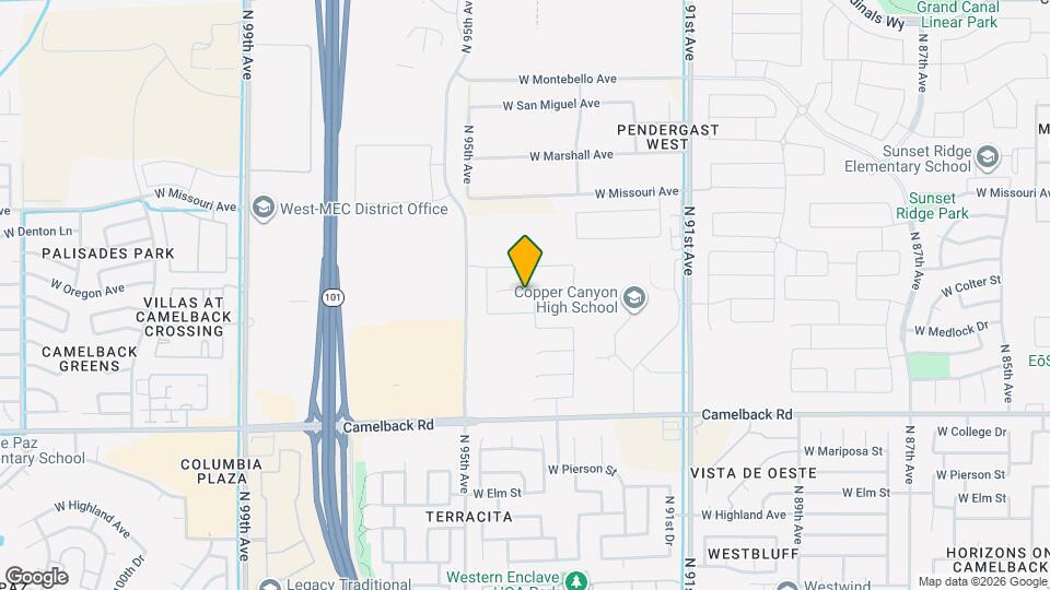 9411 W Oregon Ave Map and Location Details