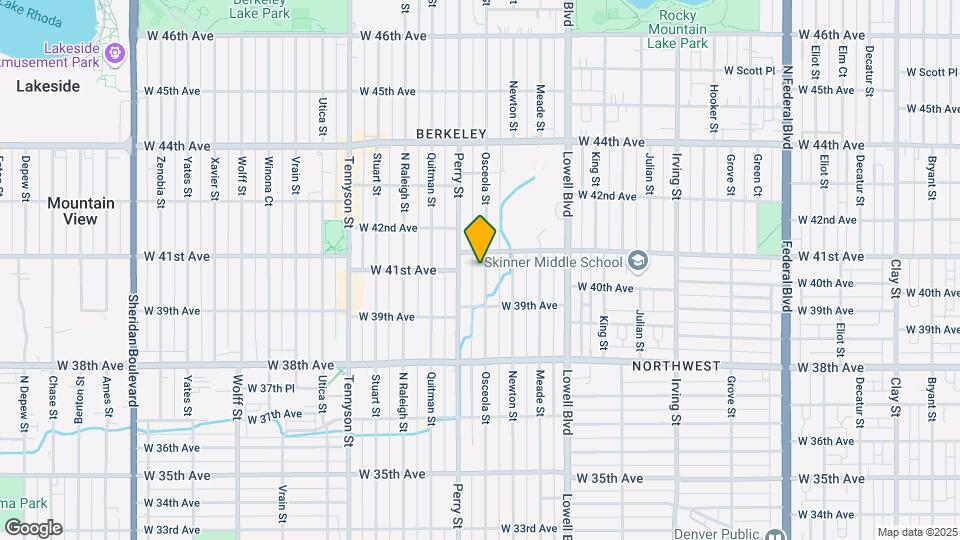 4017 Osceola St, Unit B Map and Location Details