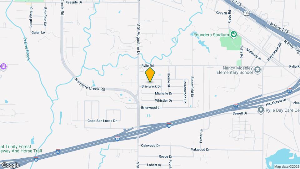 9625 Brierwyck Dr Map and Location Details
