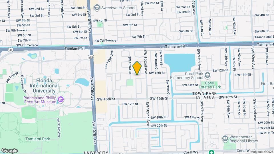 10251 SW 13th St Map and Location Details