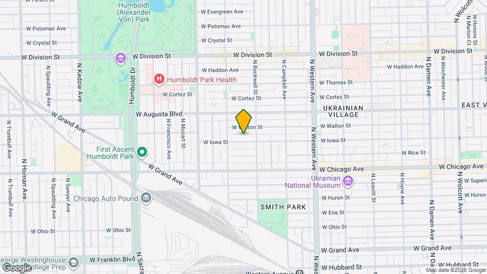 2626 W Iowa St, Unit 1F Mapa y Detalles de la Ubicación