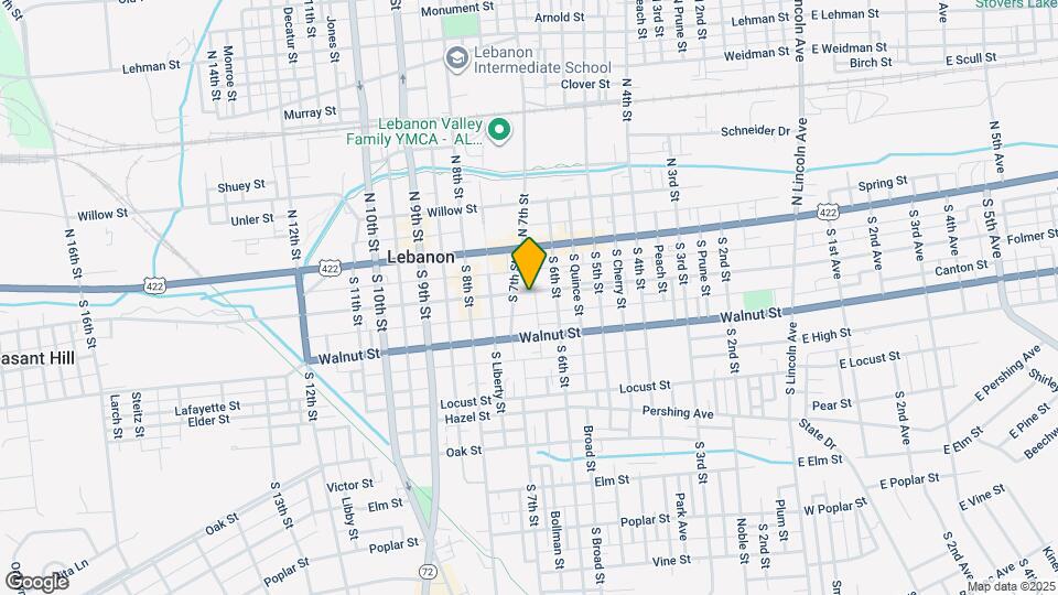 626 Chestnut St Map and Location Details