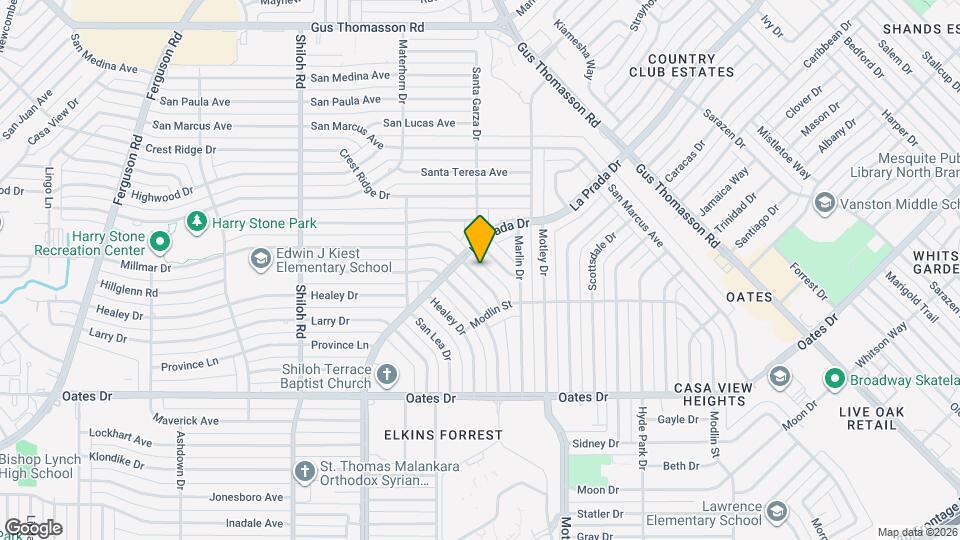 3219 Millmar Dr Map and Location Details