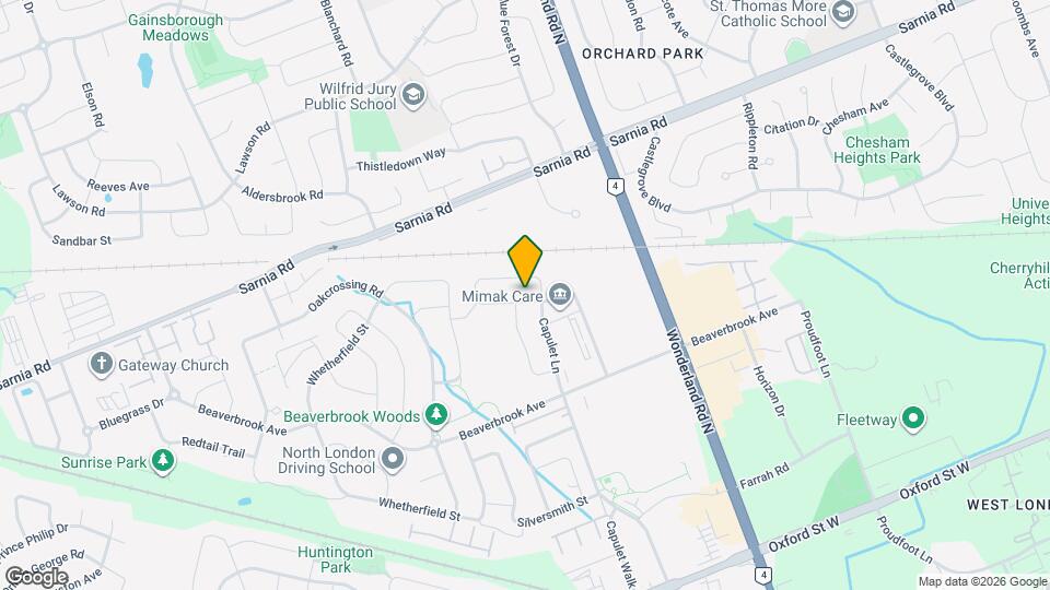 898 Blythwood Rd Map and Location Details