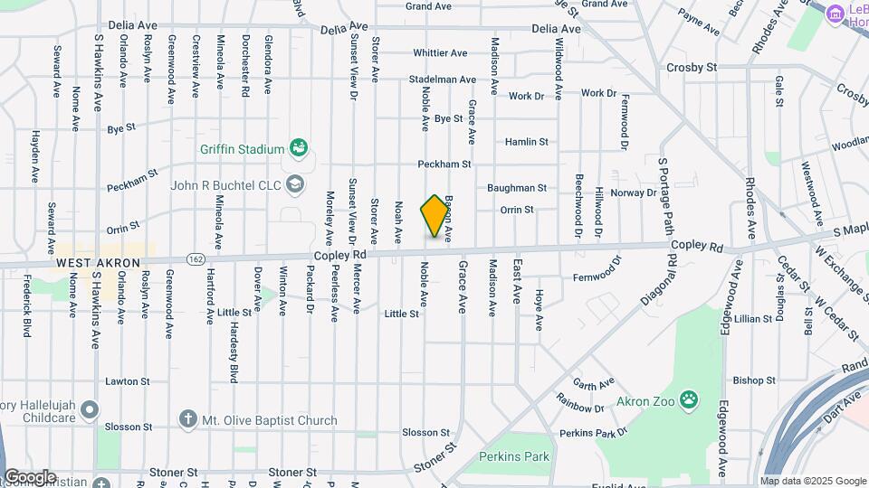 876 Copley Rd Map and Location Details