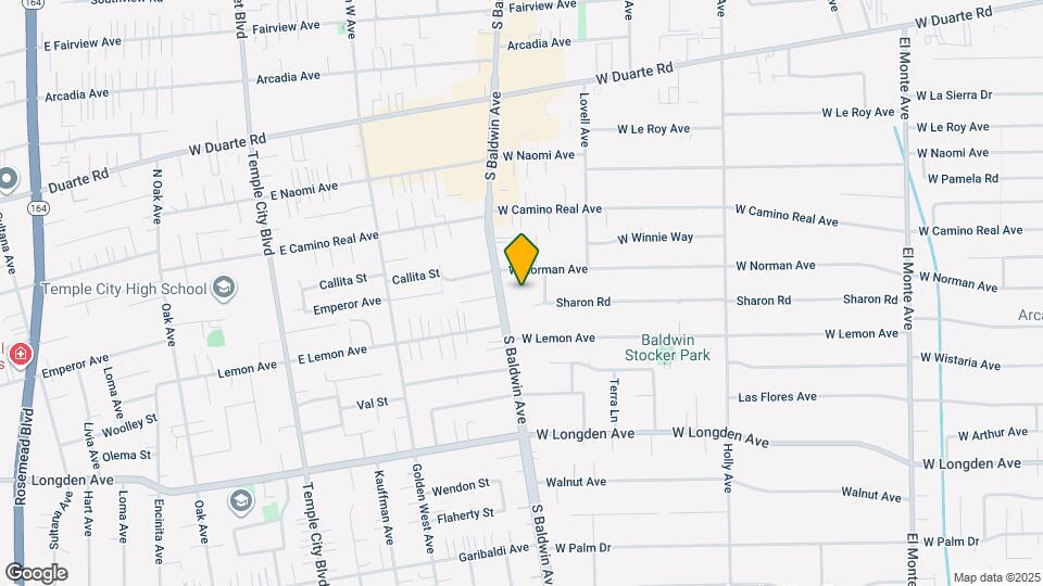 1720 S Baldwin Ave Map and Location Details