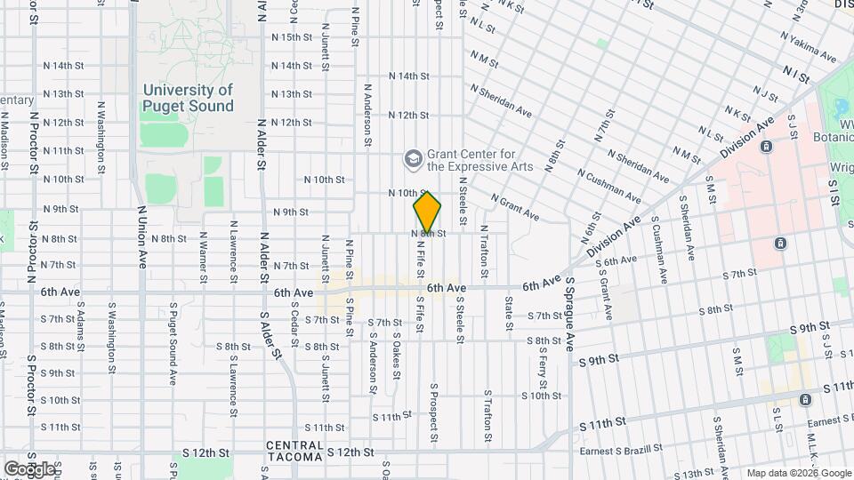 641 N Fife St Map and Location Details